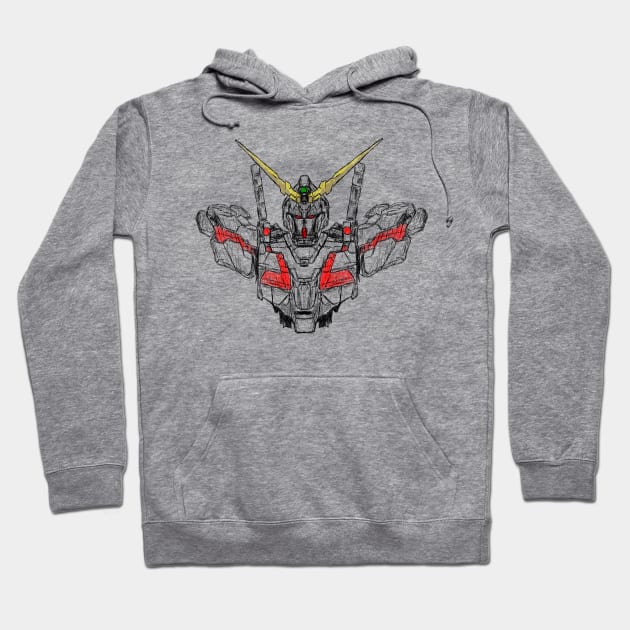 gundam unicorn Hoodie by Amartwork